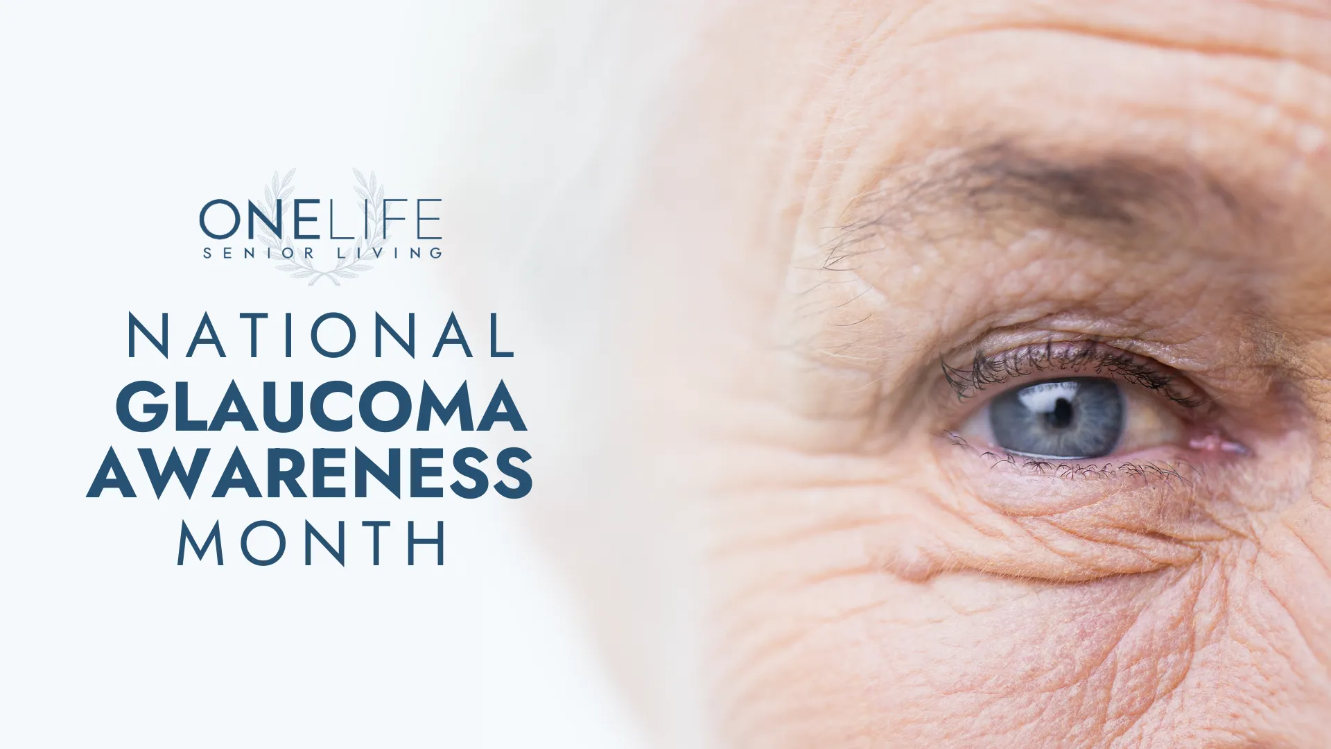 Close-up of senior eye for glaucoma awareness