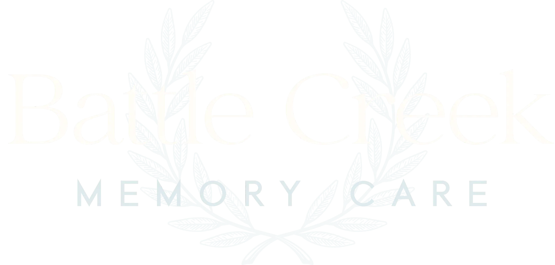 Battle Creek Memory Care logo with laurel wreath