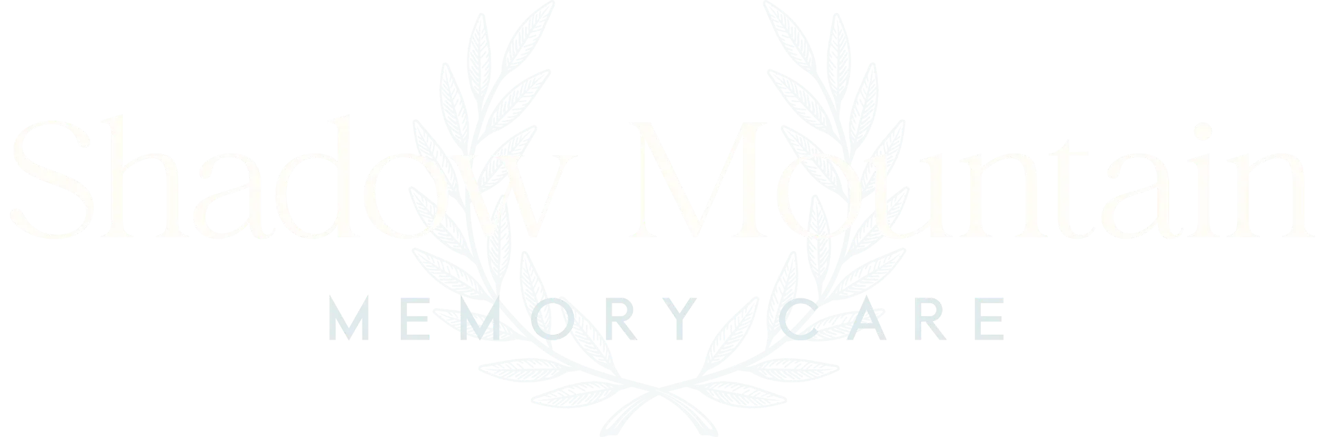 Shadow Mountain Memory Care logo with laurel wreath