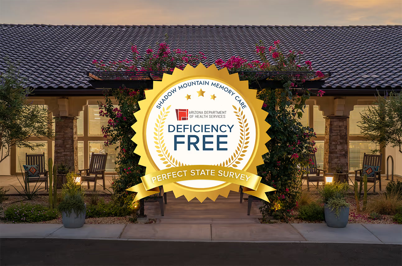 Shadow Mountain Memory Care Achieves Deficiency-Free Survey